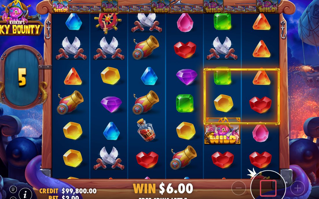Free Spins med Random Expanding Wild aktiv på rutnätet